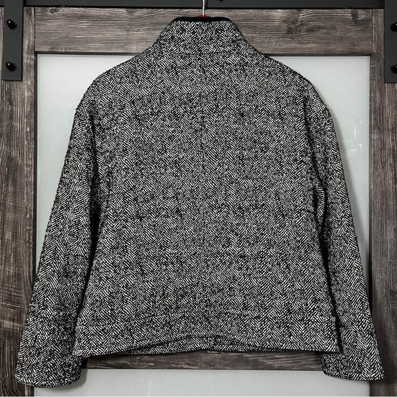 Talbots Boucle Herringbone Jacket Woven in Italy Women's MP Career Mob Wife - Picture 7 of 13